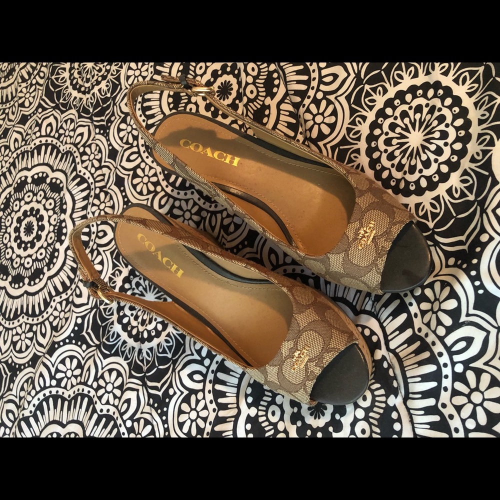 Coach Wedged Heels ***SOLD